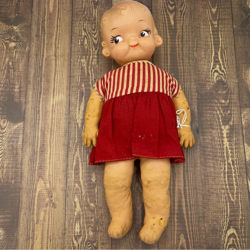 Campbell Kid Majic Skin Doll Ideal Toy Corp Dress Vintage Campbells Soup